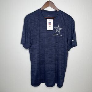 Nike Dallas Cowboys NFL Performance Dri-Fit T-Shirt Men’s Large Blue NWT